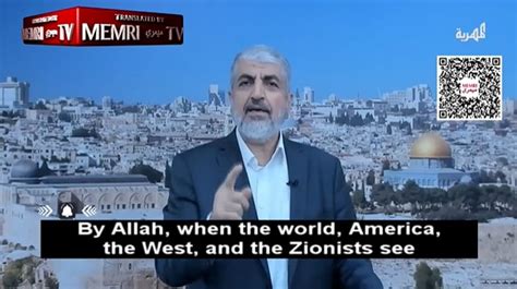 Former Hamas Leader Khaled Mashal Calls For 'Friday Of The Al-Aqsa ...