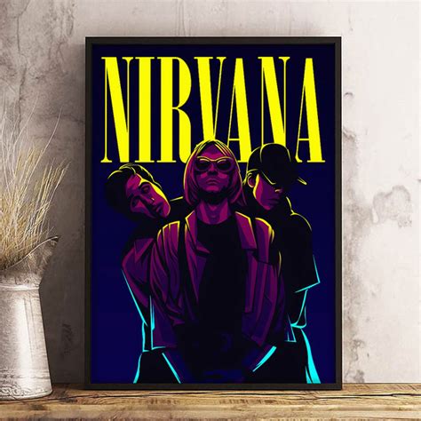 Nirvana Poster, Nirvana Band Poster, Band Poster, Music Post - Inspire ...