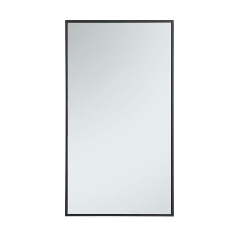 Medium Rectangle Black Modern Mirror (36 in. H x 20 in. W) WM84072Black - The Home Depot ...