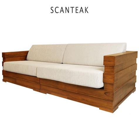 Scanteak Sofa, Furniture & Home Living, Furniture, Sofas on Carousell