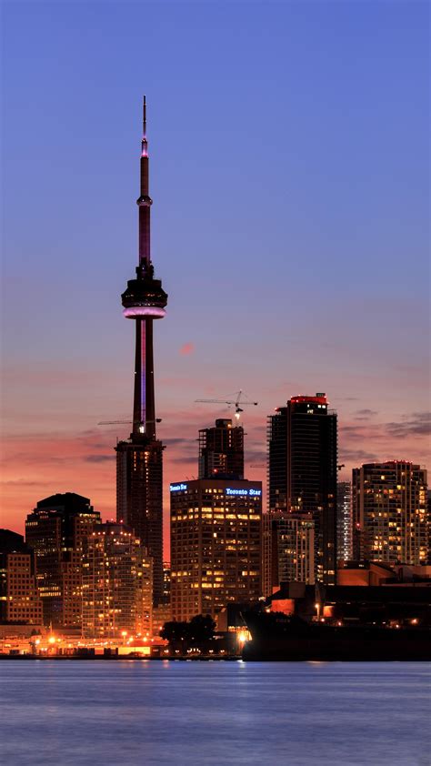 Toronto Skyline at Dusk - backiee