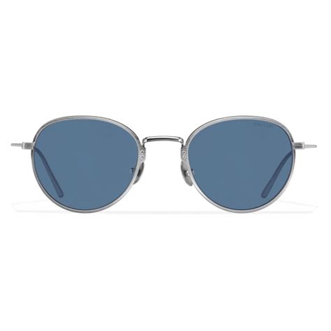 Prada - Prada Eyewear - Round Sunglasses - Lead Gray Blue - Prada ...