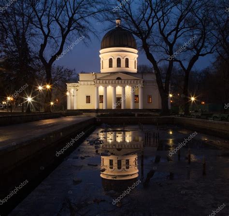 Chisinau Cathedral in night — Stock Photo © romeovip #63199509