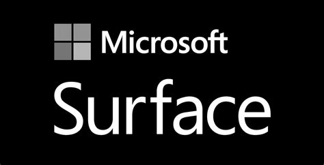 Microsoft Surface Logo Black and White – Brands Logos