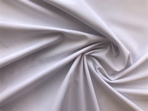 Mercerized Pima Cotton Broadcloth - White