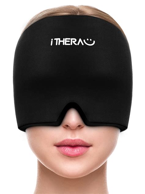 iTHERAU Gel Ice Headache & Migraine Relief Hat, Cold Therapy Headache Relief Cap, Stretchable ...