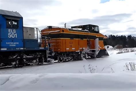 Here's How Crews Clear Snow From Michigan's Railroads