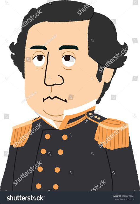 Matthew Perry Commodore United States Navy Stock Vector (Royalty Free ...