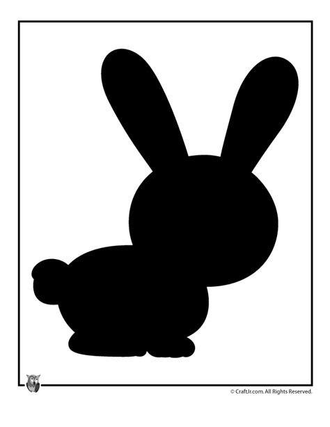 Easter Bunny Stencil Free - ClipArt Best