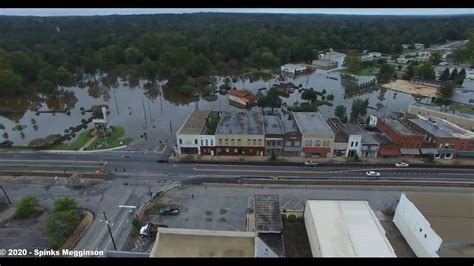 Flooding in Brewton, Alabama after Hurricane Sally | Drone video just ...