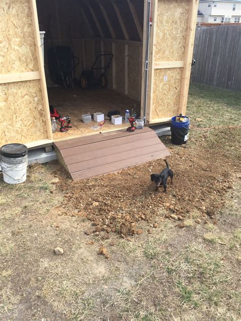 Shed ramp | Shed ramp, Shed, Diy