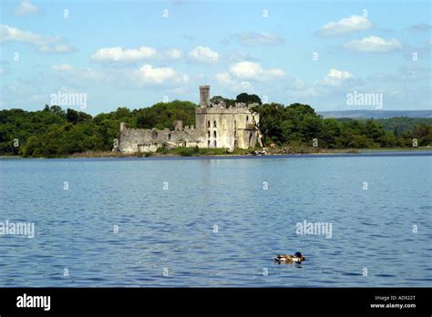 Castle Island Lough Key forest park Ireland Stock Photo - Alamy