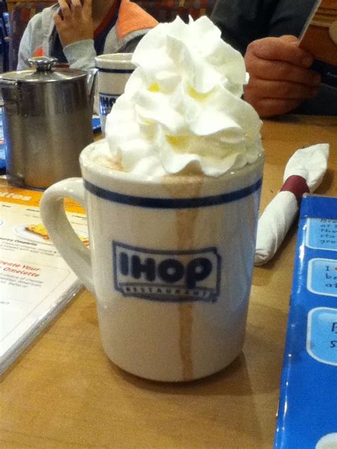 Hot Chocolate with Whipped Cream from IHOP | Hot chocolate, Amazing ...