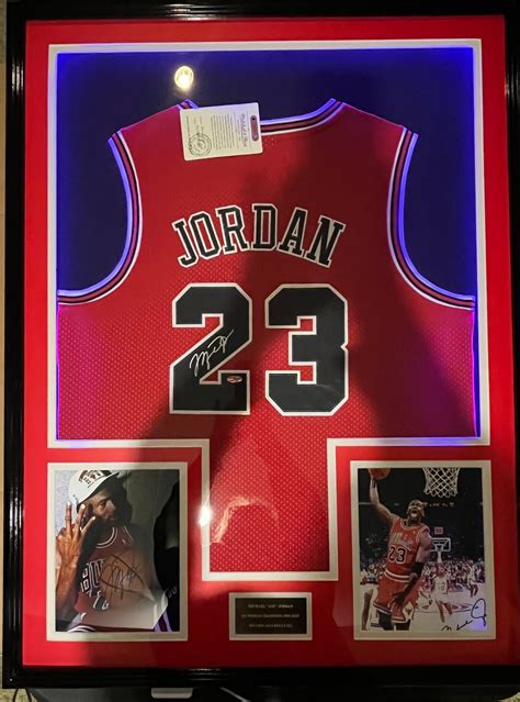 Signed Michael Jordan Jersey With COA Beautifully Displayed - Etsy