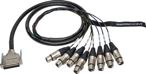 Sescom 25MA-XF-C15 Audio Snake Cable Canare Analog 25-Pin D-Sub Male to ...