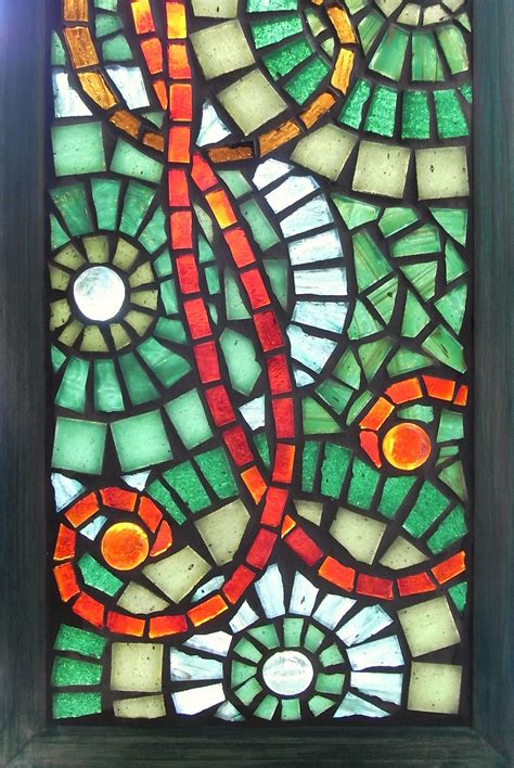 Scarlet Bird of Paradise - stained glass mosaic | Mosaic glass, Stained ...