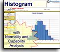 Excel Histogram template - Relative Frequency Histogram