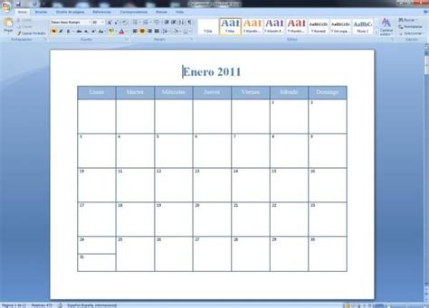 Calendario 2024 En Word Para Editar - Image to u