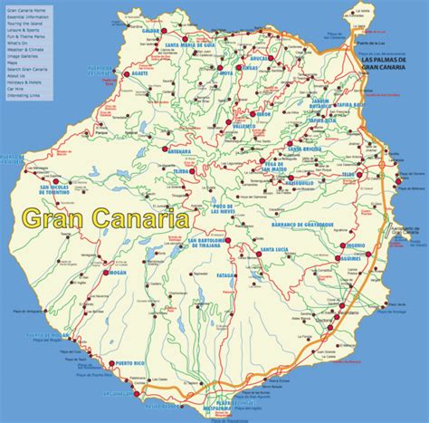 Gran Canaria Map - Gran Canaria Spain • mappery