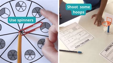 Free Fractions Worksheets - Printable Spinner Games - WeAreTeachers