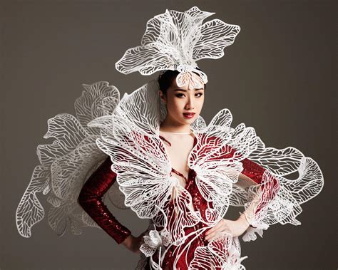 Miss Universe Singapore National Costume Is A 3-D Printed Dress