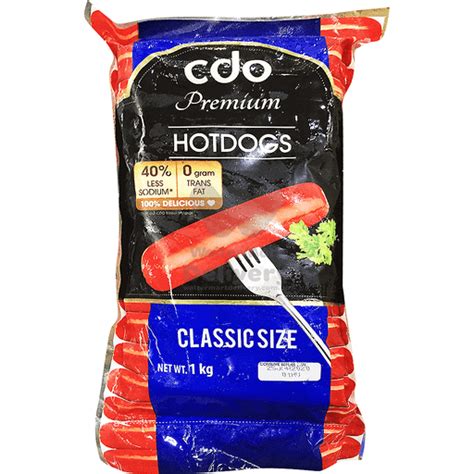 Cdo Premium Classic Hotdog 1kg | Shop | Walter Mart