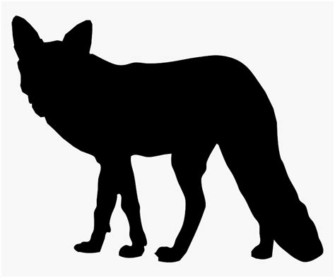 Silhouette Drawing Fox Clip Art - Fox Silhouette Png, Transparent Png ...