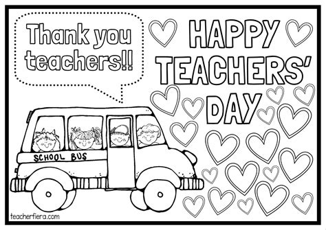 Printable Teachers Day Coloring Pages - Printable Calendars AT A GLANCE