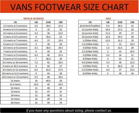 Vans Toddler Shoe Size Chart - Cool Product Assessments, Promotions ...