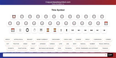 Copy And Paste Symbols — Get Time Symbol Copy And Paste