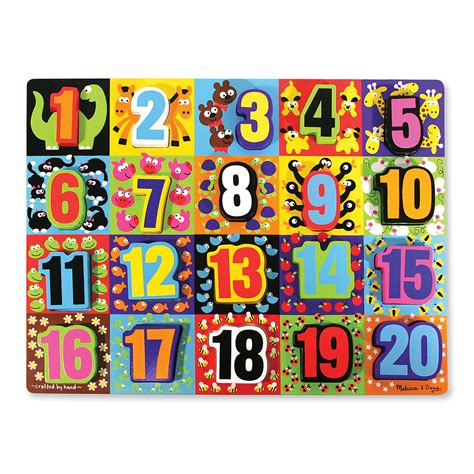 Jumbo Numbers Chunky Puzzle, 12" x 16", 20 Pieces | The Teachers' Lounge®