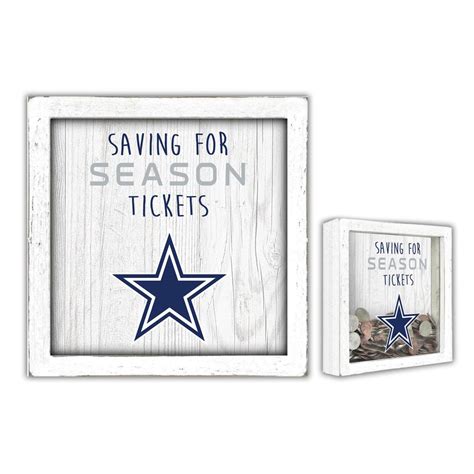 Officially Licensed NFL Dallas Cowboys Saving for Tickets Money Box ...