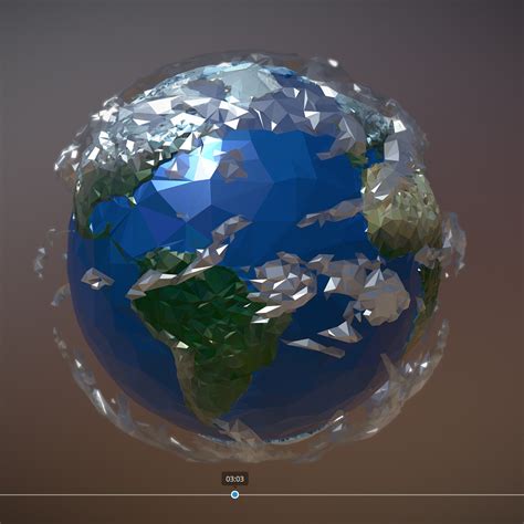 animated Planet Earth 3D Model - FlatPyramid