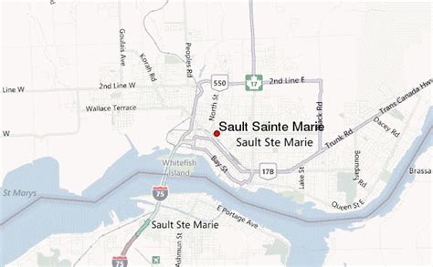 Sault Ste. Marie Mi Map