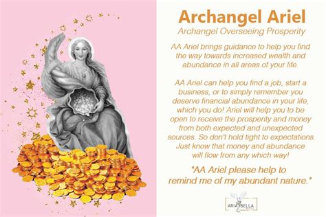 Archangel Ariel~ Archangel overseeing prosperity. AA Ariel brings guidance to help you find the ...