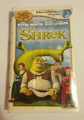 Shrek (VHS Tape, 2001) Cartoon Kids Movie | Vhs tapes, Shrek and Dvd s