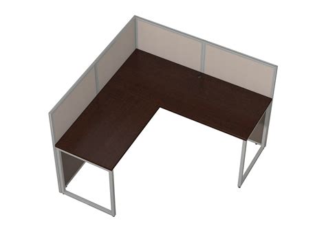 EZ Work Cubicle for 1 - L-Shaped Office Workstation Desk 60x60