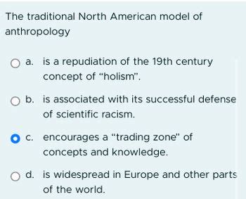 Answered: The traditional North American model of… | bartleby