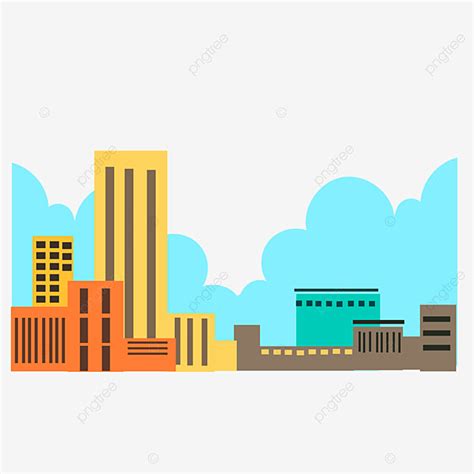 Building Cities Clipart Vector, Cartoon Building City House Free ...