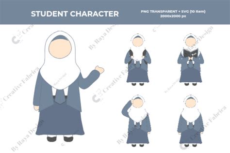 Student Character Graphic by Raya Design · Creative Fabrica