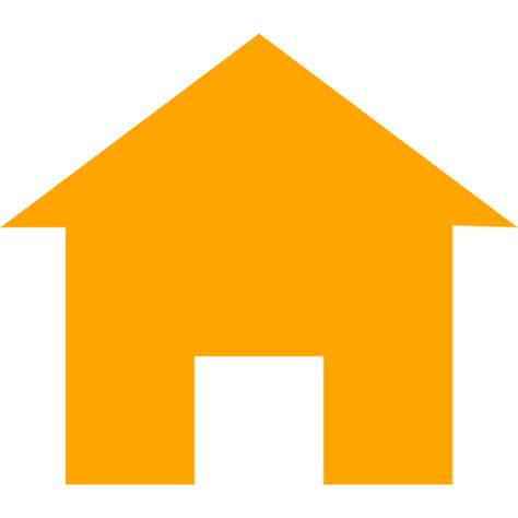 Orange home 7 icon - Free orange home icons