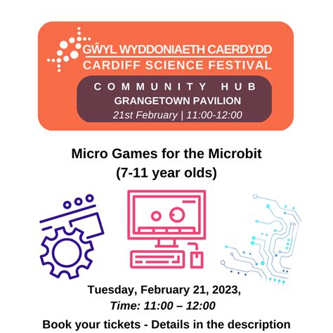 FREE EVENT Micro Games for the Microbit/Gemau micro am y MicroBit (7-11 ...