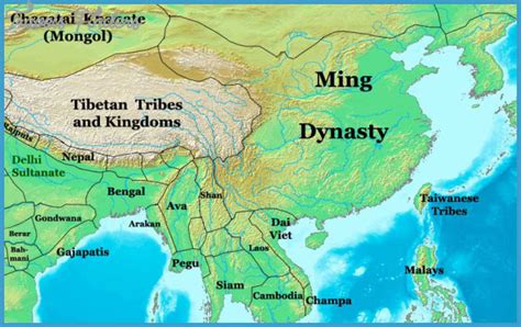 China empire map - TravelsFinders.Com