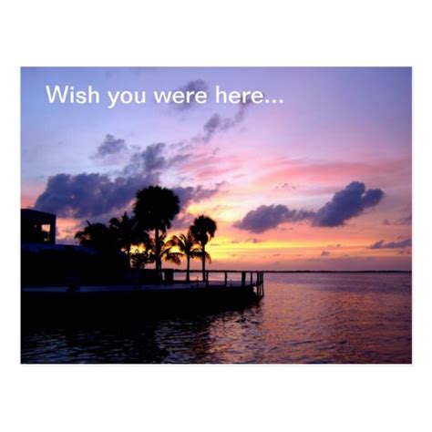 Wish you were here... postcard | Zazzle.com