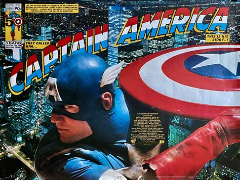 Original Captain America Movie Poster - Comic Book - Matt Sallinger