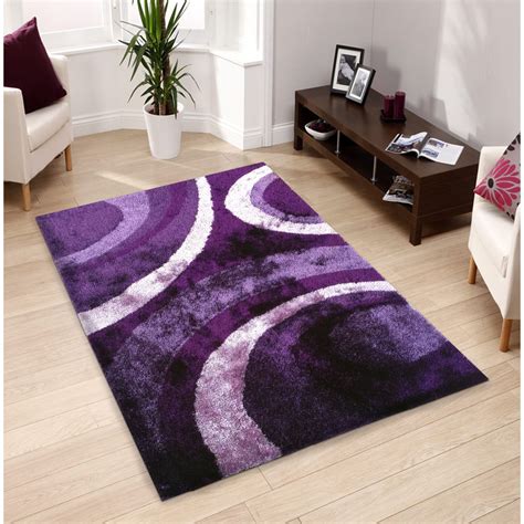 Hand-tufted Purple Shag Area Rug (5' x 7') | Overstock.com Shopping - The Best Deals on 5x8 ...