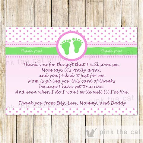 Baby Showers: Ideas, Themes, Games & Gifts: Baby Shower Thank You Note Samples