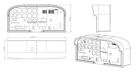 Cessna 172 Instrument Panel Template