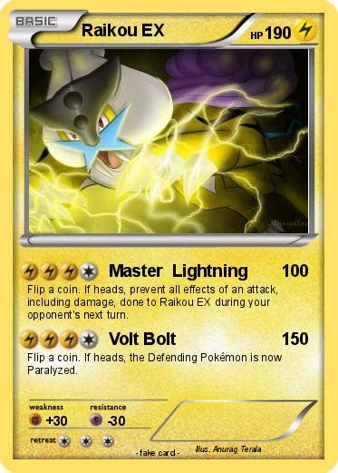 Pokémon Raikou EX 86 86 - Master Lightning - My Pokemon Card