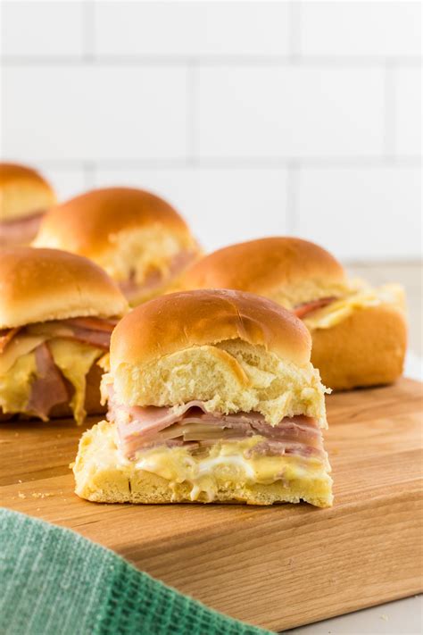 Hot Ham and Cheese Sliders - Southern Cravings